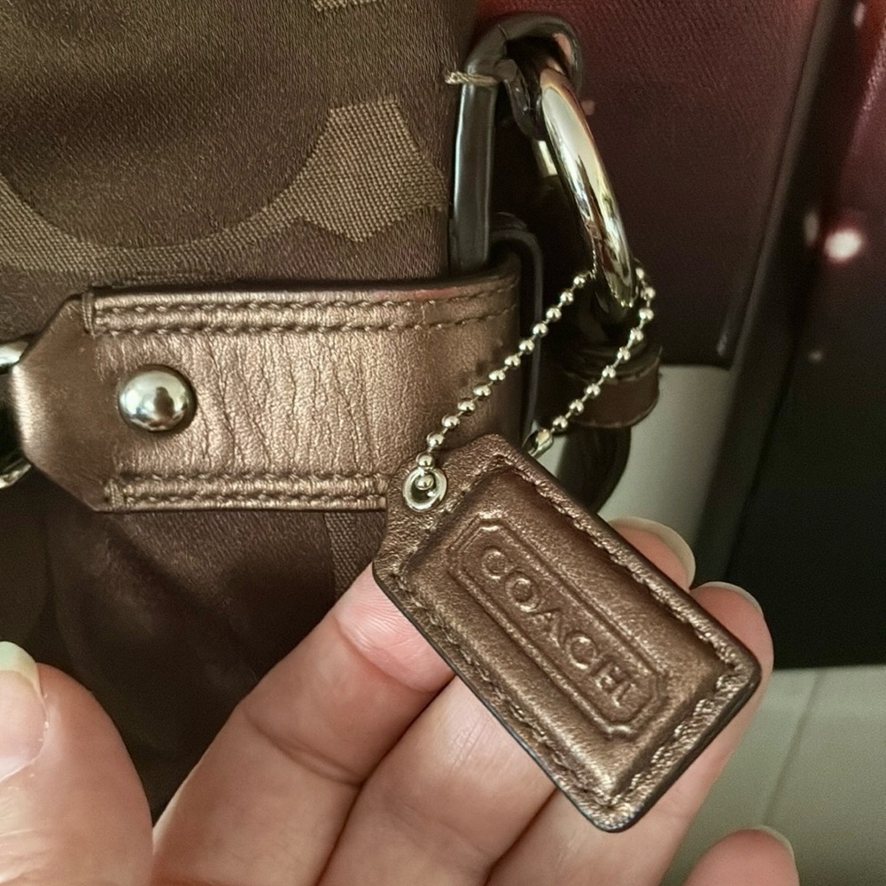 Coach Signature Optic Chain Bag - Picture 9 of 14